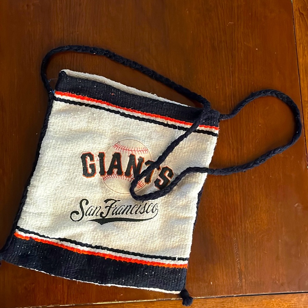 Handmade SF Giants shoulder tote bag
